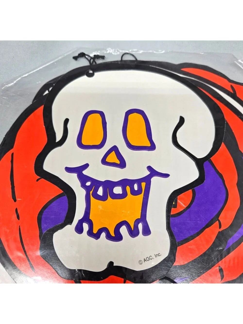 American Greetings Halloween Garland Set of 2 Jack-O-Lantern & Skulls 4 ft Each
